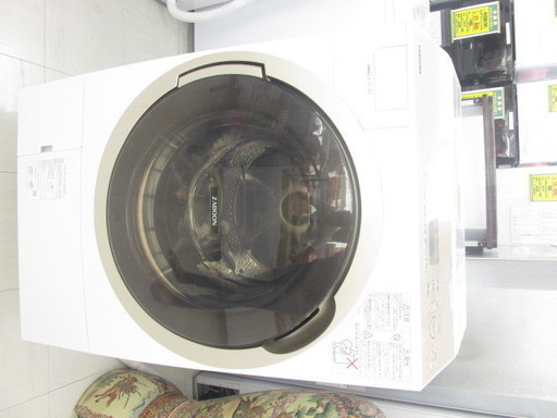 TOSHIBA 東芝 TW-117ABL-W (左開き) 2017年製 中古 ドラム式洗濯機 11,8kg NB65