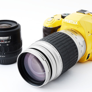 Pentax K-x イエロー ダブルズームセット★極上美品★希...