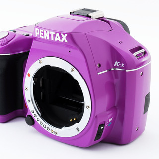 Pentax K-x パープル ダブルズームセット★極上美品★希少カラー★8GB 新品SDカード、ストラップ付き!!