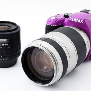 Pentax K-x パープル ダブルズームセット★極上美品★希...