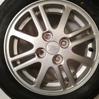 値下げ　ダイハツ純正　アルミホイール　ｘ　新品　ブリヂストン　ノーマルタイヤ　4本セット　G-15