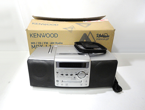 KENWOOD CD・MD・ラジオパーソナルステレオシステム グレー MDX-L1-H