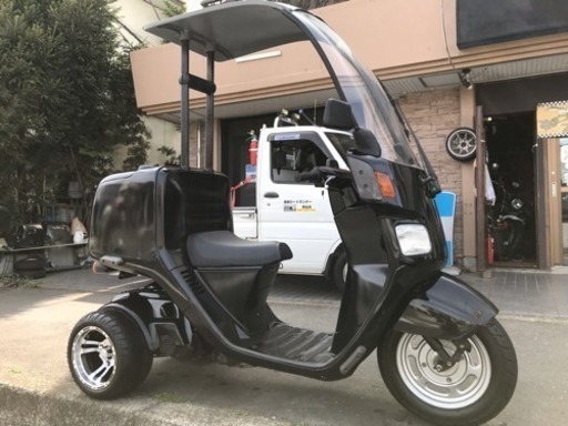 ホンダ ジャイロ キャノピー ワゴン ミニカー 新品パーツもりもり 男のブラックパールメタリック