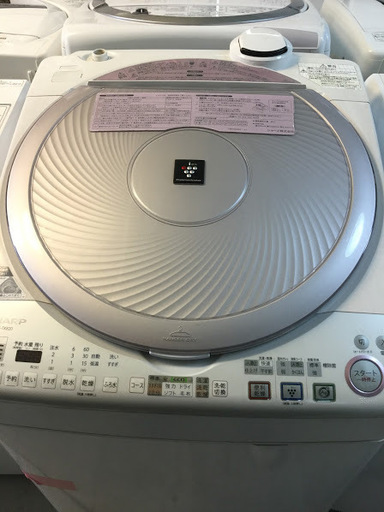 【送料無料・設置無料サービス有り】洗濯乾燥機 SHARP ES-TX820-P 中古