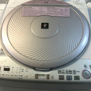 送料無料・設置無料サービス有り】洗濯乾燥機 SHARP ES-TX820-P 中古