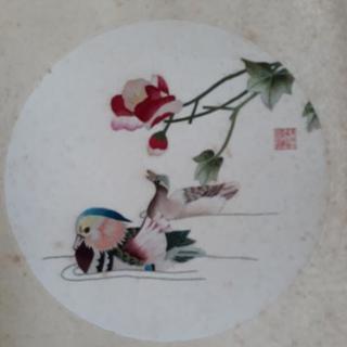  壁飾り(中国の刺繍)