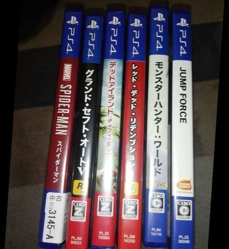 ps4　人気ソフト6枚セット