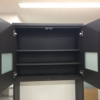 ニトリ レンジボード 2枚扉 ダークブラウン 【トレファク岸和田店】