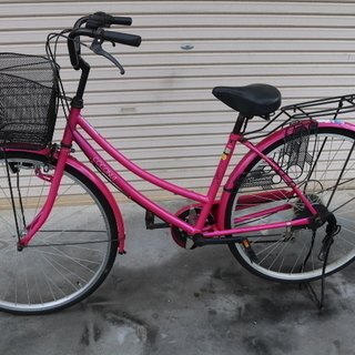 パールピンクの自転車ママチャリ【取りに来て頂ける方】直接現地引き渡し可能な方