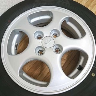 ダイハツ純正アルミ付き 18年モデル 夏タイヤ155/65R14 ガリ無し 