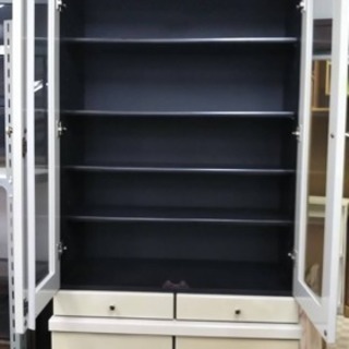 家電祭り 20%OFF【リサイクルサービス八光 田上店 配達・設置OK】エナメルホワイト食器棚 - 鹿児島市