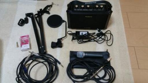 [取引終了]アンプ(MOBILE-AC)、マイク(SHURE BETA 57A)、ケーブル等セット