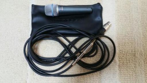 [取引終了]アンプ(MOBILE-AC)、マイク(SHURE BETA 57A)、ケーブル等セット
