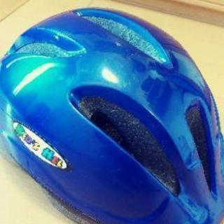 ６月23日まで「値下げ」子供用の自転車ヘルメット「青」