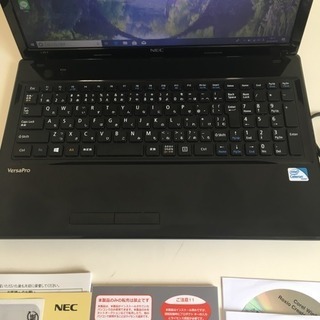 NEC - Windows10 NEC ブラックノートパソコン オフィス NEC ノートパソコン マイクロソフトオフィス 付属品あり