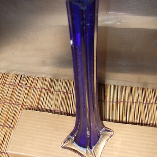 花瓶　紫色　　インテリア　