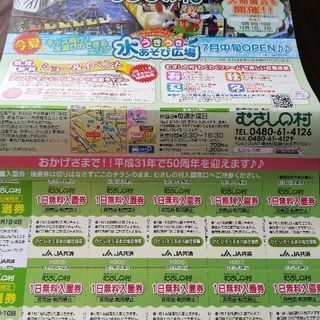 お話中ー☆むさしの村  入園料無料券☆