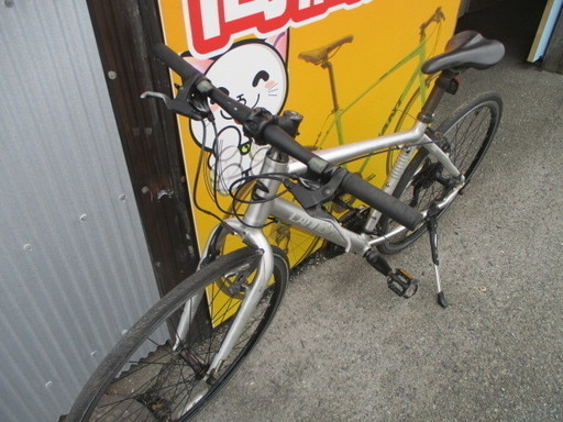 エコプラス小倉南店】クロスバイク ASAHI キャノンデール シルバー