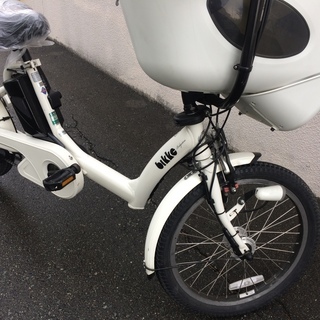 地域限定送料無料　ブリヂストン　ビッケ　ポーラー　三人乗り　20インチ　子供乗せ　ギュットミニ　キッスミニ　神戸市　電動自転車