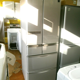札幌 プラズマクラスター付き 465L 6ドア冷蔵庫 2011年製 SHARP 