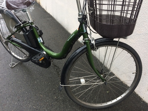 地域限定送料無料　ヤマハ　ナチュラ　XLスーパー　アシスト最強モデル　子供乗せ　緑　アシスタロイヤル　ビビEX　神戸市　電動自転車