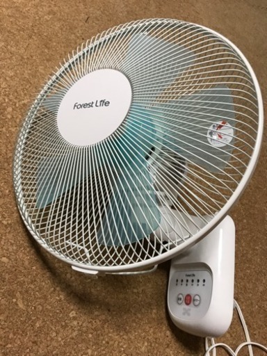壁掛け扇風機 リモコン付き 2018年製 美品