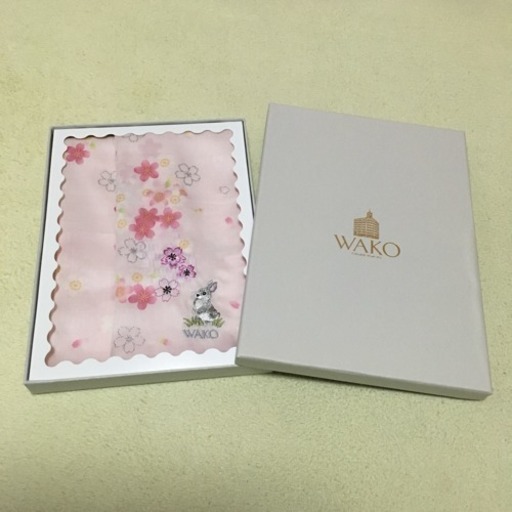 未使用 銀座和光 ハンカチ 桜 Rosa 杉並の小物 ハンカチ の中古 古着あげます 譲ります ジモティーで不用品の処分