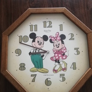 ミッキーとミニーの時計 壁掛け 引き取り限定