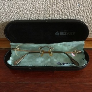 ◇度付き、フチなし眼鏡