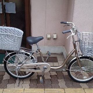 美品☆ブリジストン CITINO[シティーノ]20吋 シニア向きミニサイクル LEDオートライト/ベージュ