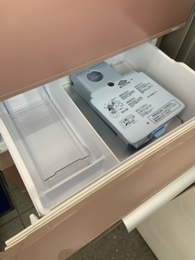 4ドア冷蔵庫 ピンク 2014年製 355L アクア AQR-SD36C  自動製氷機付