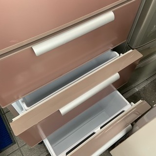 4ドア冷蔵庫 ピンク 2014年製 355L アクア AQR-SD36C  自動製氷機付    