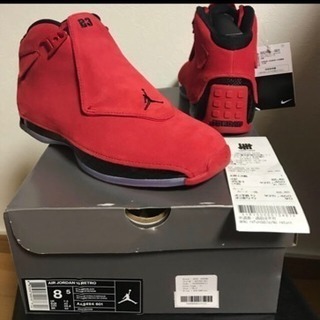 NIKE AIR JORDAN18 RED RETRO ナイキエ...