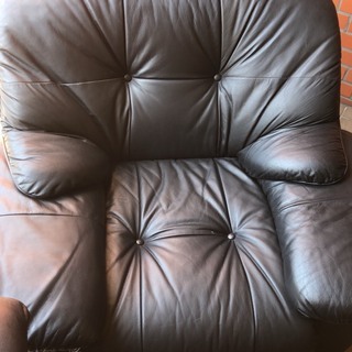 応接セット　ブラックレザー