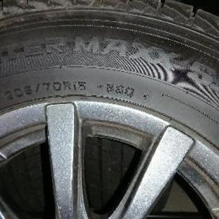 美品！スバルフォレスターｽﾀｯﾄﾞﾚｽ&ｱﾙﾐﾎｲｰﾙ15inch4本set