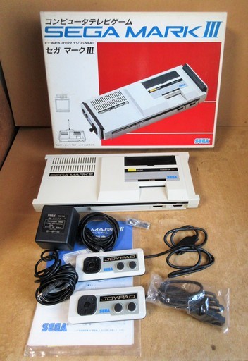 ☆セガ SEGA MARKⅢ マーク3 本体セット 伝説のコンピューターテレビゲーム◆箱・説付き