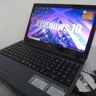 取引中】 acer ASPIRE corei3 320GB 4G バッテリー元気！