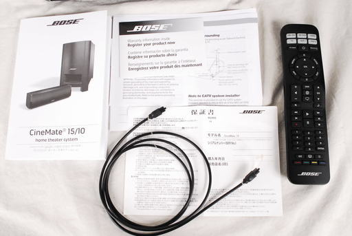 9128 BOSE CineMate 15 ホームシアター スピーカーシステム 保証書