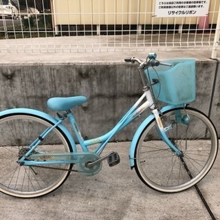 24インチ 女の子 自転車 ブルー