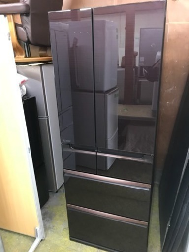 直引き取りのみ 冷蔵庫 三菱 6ドア 2017年 600L MR-WX60A-BR 川崎区 KK