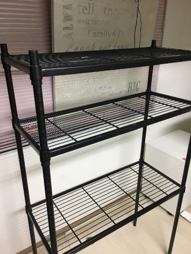 無料 メタルラック スチールラック 黒 ブラック Kouhey 五反田の収納家具 スチールラック の中古あげます 譲ります ジモティーで不用品の処分