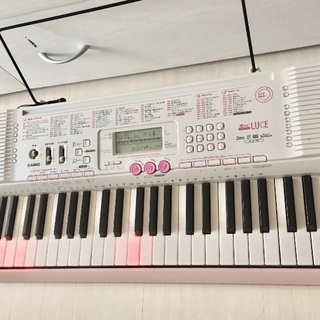 CASIO キーボード ピンク 光ナビLUCE LK-105 電子ピアノ 