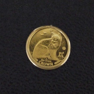 マン島キャットコイン（金貨）★純金1／25オンス・1990年