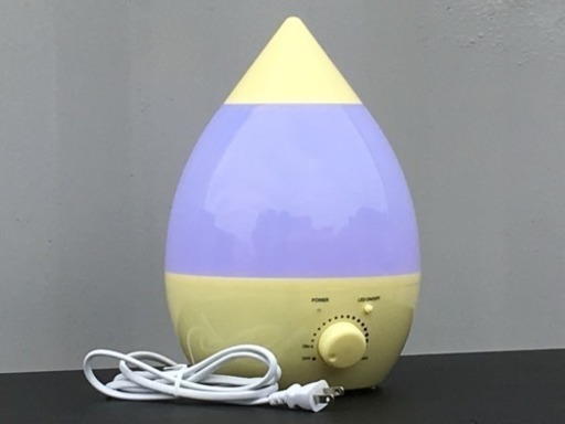 美品！超音波 アロマ 加湿器◇しずく ドロップ型◇2.8L ～8畳用★