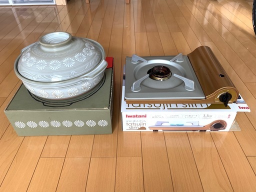 カセットコンロ＋土鍋（9号）のセット