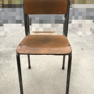 学校 椅子 アンティーク 中古 置き台