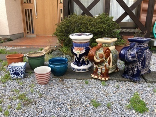素焼、陶器の植木鉢、象の花台(陶器) www.inversionesczhn.com