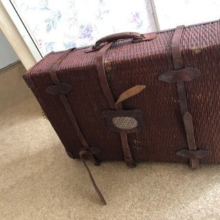 【お取引中】レトロ！カゴバスケット 旅行バッグ スーツケース？
