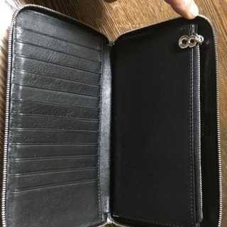 ガルーシャ・ZIP長財布スリムLARGE（ブラック）