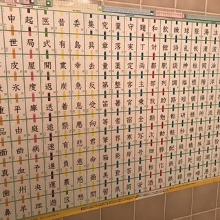 小学三年生用 漢字のお風呂ポスター